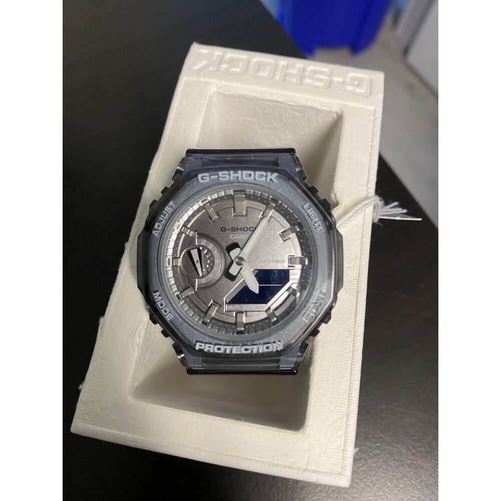 G-Shock GMAS2100- 1A Analog/Digital- 42 inch - Clear Black Watch-NEW